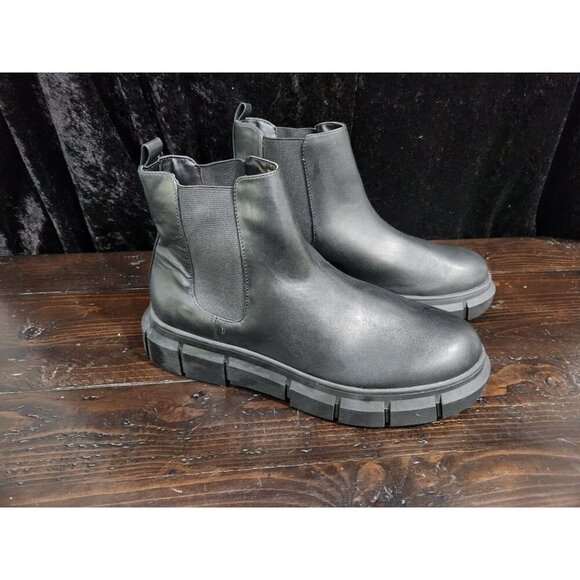 BP Niya Black Lug Sole Chelsea Boots/Sz. 10M - Picture 5 of 11